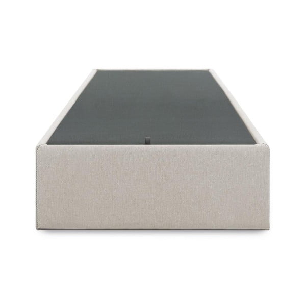 Bež tapecirani krevet s prostorom za odlaganje 90x190 cm Matters – Kave Home