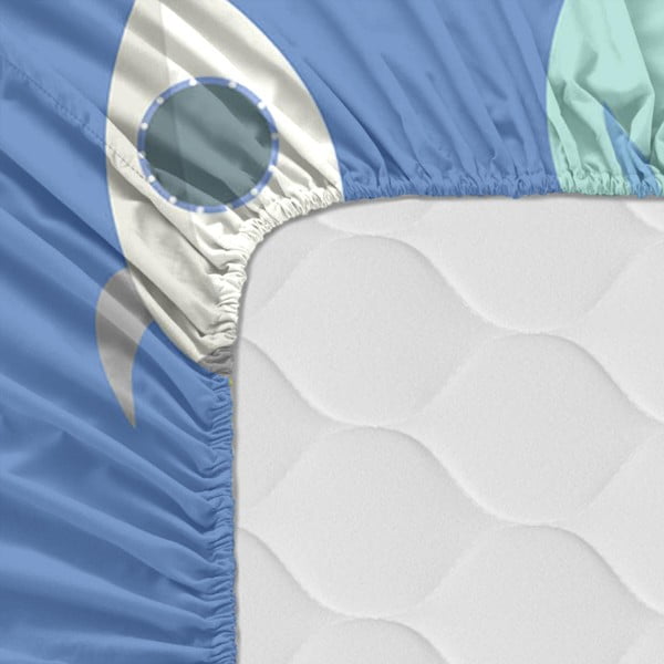 Dječja pamučna plahta happynois astronaut, 120 x 60 cm-image-2