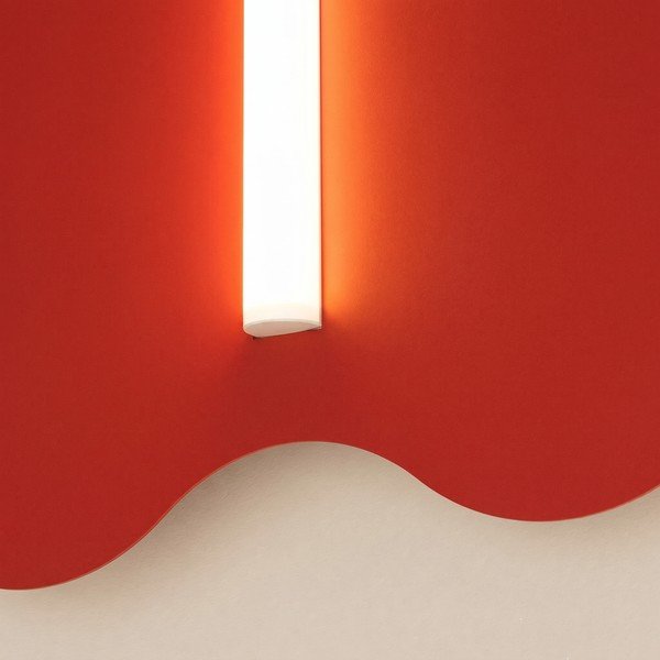 Crvena metalna zidna lampa KLOVER – Thoro-image-4
