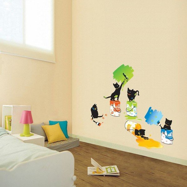 Naljepnice Ambiance Cats and Paints-image-1