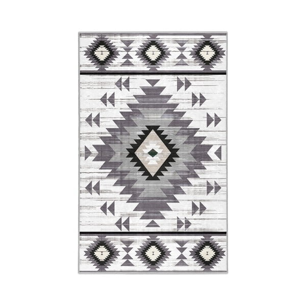 Svijetlo sivi perivi tepih 120x180 cm Ethnic Geo – Mila Home