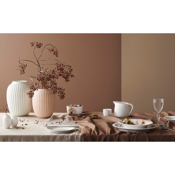 Svijetloružičasta kamena vaza Kähler Design Hammershoi, visina 20 cm-image-1
