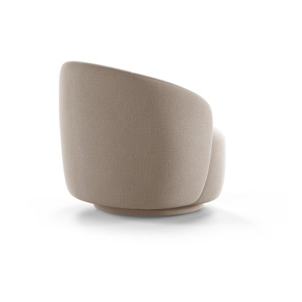 Svjetlo smeđa okretna fotelja od šenila Letizia – Micadoni -image-2