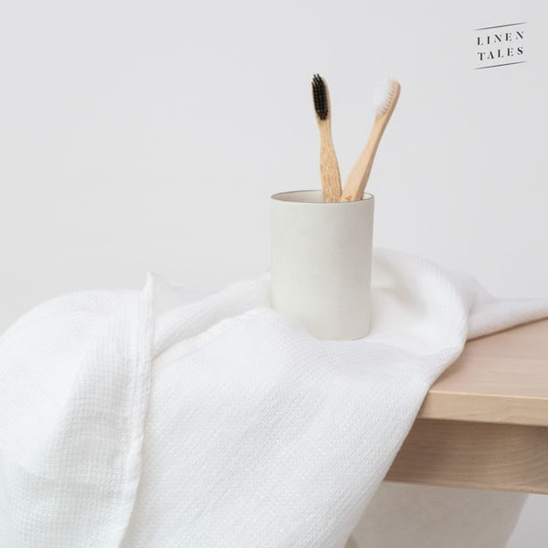 Bijeli laneni ručnik 125x75 cm - Linen Tales-image-2