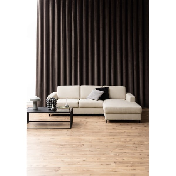 Crni stolić za kavu sa staklenom pločom stola 60x120 cm Strington – Actona-image-1