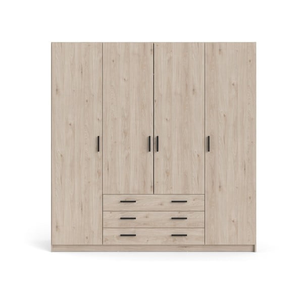 Ormar u dekoru hrasta u prirodnoj boji 196x200 cm Sprint – Tvilum