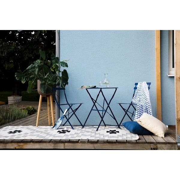 Tamnoplavi set vrtnog namještaja Bonami Essentials Retro-image-1