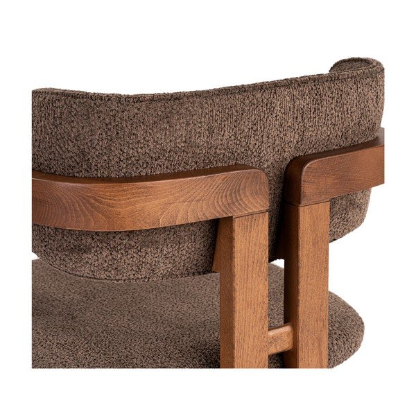 Smeđa blagovaonska stolica s naslonima za ruke Toscana – Kalune Design-image-4