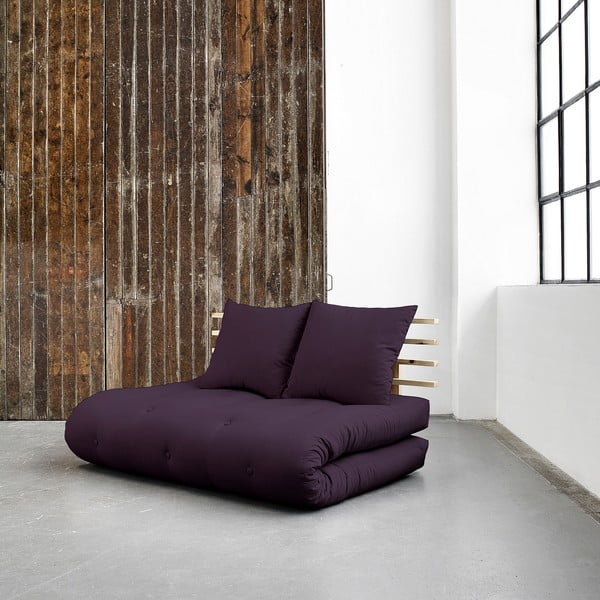 Sofa na razvlačenje Karup Shin Sano Natur / Purple