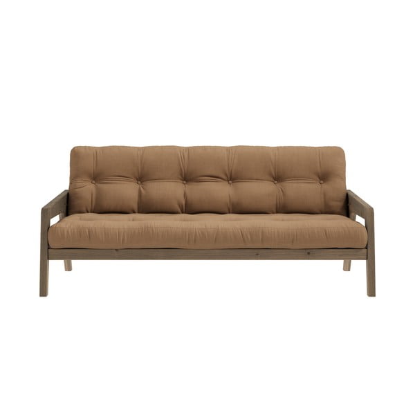Smeđi kauč na razvlačenje 204 cm Grab - Karup Design