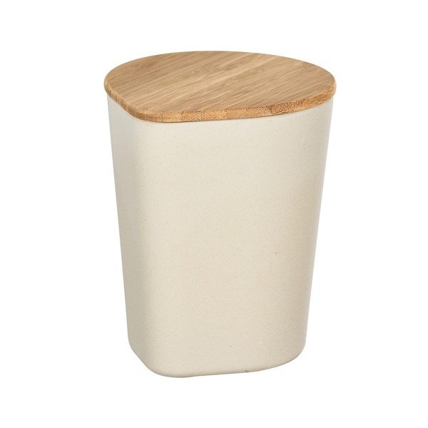 Bež kutija za pohranu s poklopcem od bambusa Wenko Derry, 750 ml