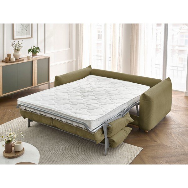 Zelena sklopiva sofa 214 cm Ernest – Bobochic Paris-image-1