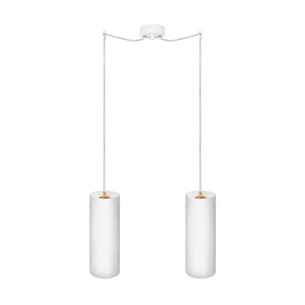 PAIPU Elementary dupla svjetiljka, mat opal / bakar / bijela / bijela