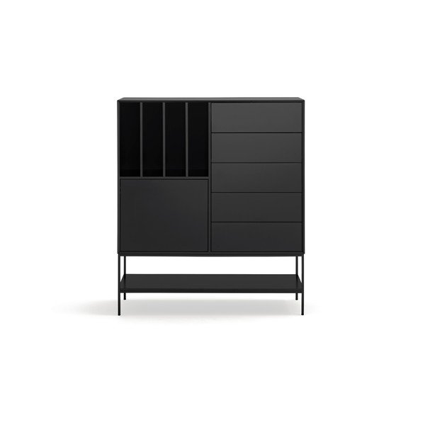 Crni ormarić 120x140x45 cm Platt – Teulat