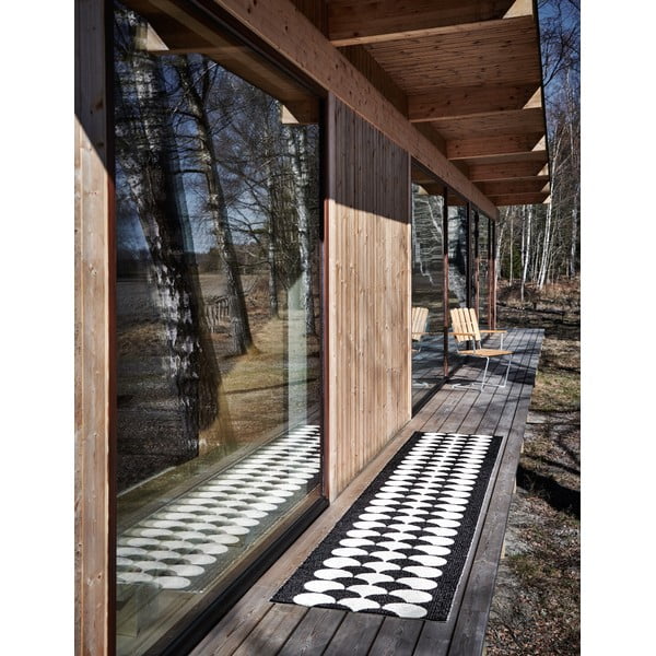 Crna/krem unutarnja i vanjska staza 70x250 cm Poppy Black Vanilla – Pappelina-image-4