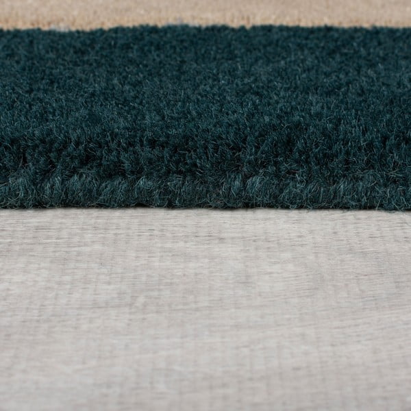 Tamno zeleni ručno rađen vunen tepih 120x180 cm Labyrinth Shaped – Flair Rugs-image-4