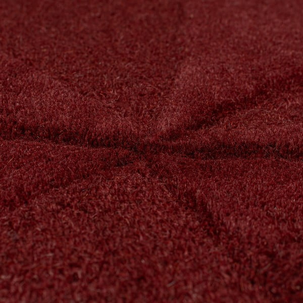 Bordo ručno rađen vunen tepih 160x230 cm Shard Red – Flair Rugs-image-3