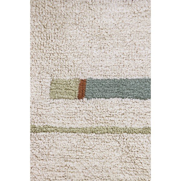 Plavi/krem periv/ručno rađen pamučan tepih 90x130 cm Lanes Vintage Blue – Lorena Canals-image-4