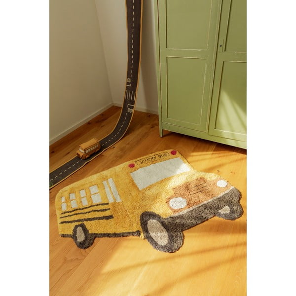Oker žuti periv/ručno rađen pamučan dječji tepih 90x130 cm School Bus – Lorena Canals-image-2