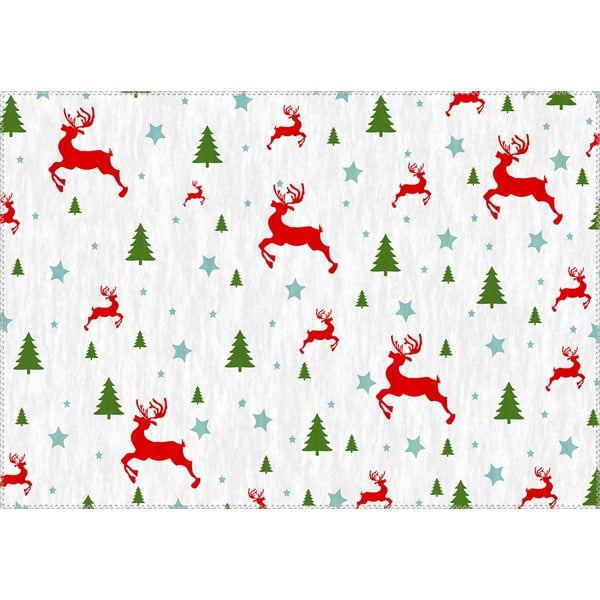 Tepih Vitaus Christmas Period Deer Pattern, 50 x 80 cm