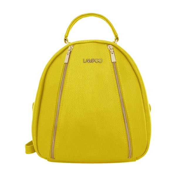 Žuti kožni ruksak Lampoo Kurro