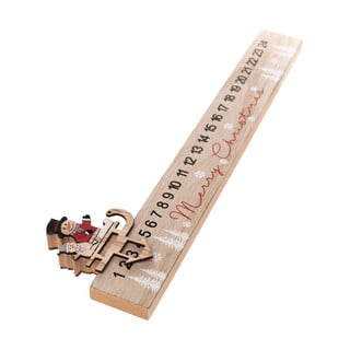 Drveni adventski kalendar Dakls, duljina 40 cm