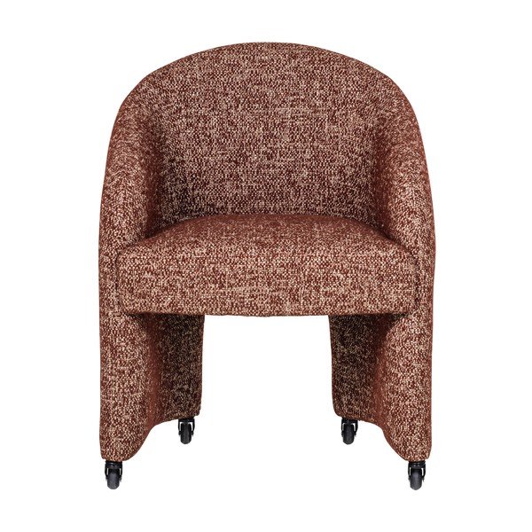 Podstavljena uredska stolica boja terakote Cordo – WOOOD-image-2