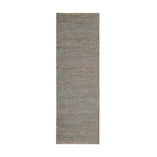 Svijetlo siva ručno rađena jutenia staza 66x200 cm Soumak – Asiatic Carpets