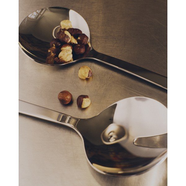 Pribor za salatu od nehrđajućeg čelika 2 kom Nirela – Kave Home-image-2