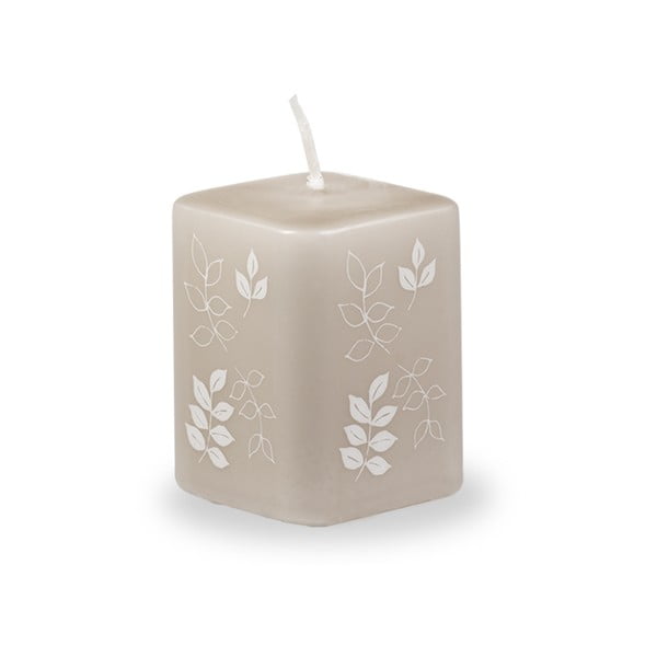 Sivo-bež svijeća Unipar Pure Beauty, vrijeme gorenja 12 h