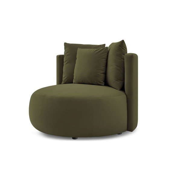 Zelena baršunasti fotelja Cesar – Bobochic Paris