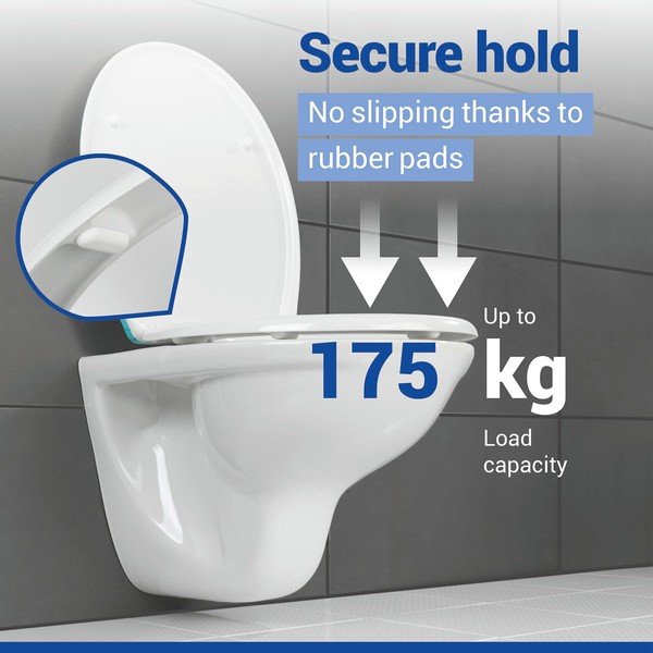 WC daska s automatskim zatvaranjem 36,8 x 43 Fleur – Allstar-image-4