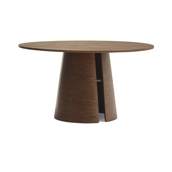 Okrugao blagovaonski stol u dekoru jasena ø 137 cm Cep – Teulat-image-1