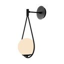 Crna zidna lampa ø 15 cm Arch – Squid Lighting