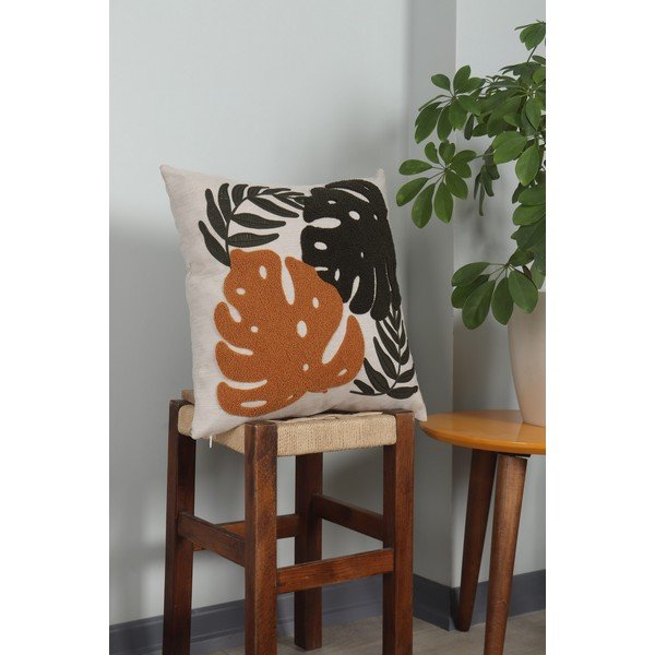 Laneni ukrasni jastuk 43x43 cm – Mioli Decor-image-2