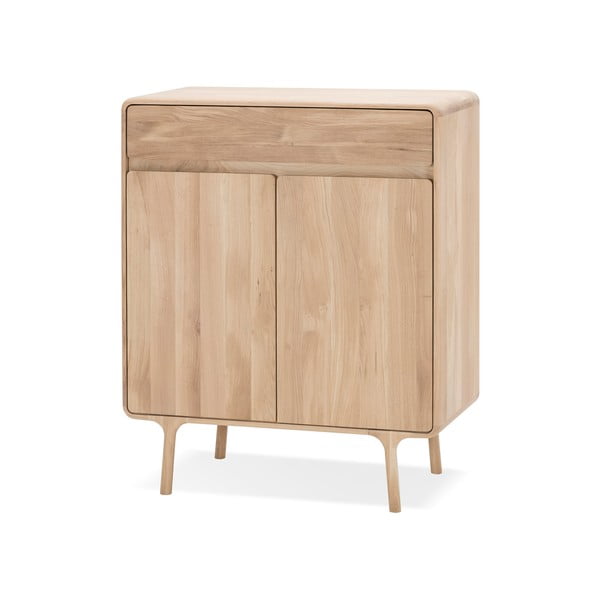 Komoda od punog hrasta s ladicom Gazzda Fawn-image-2