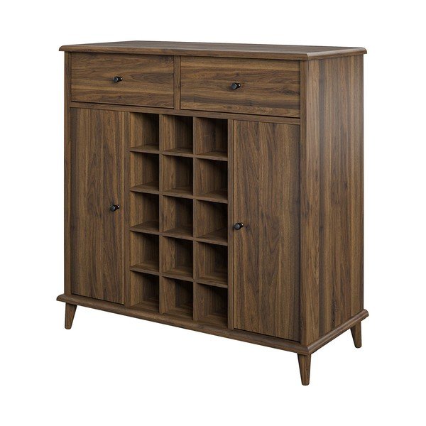 Regal za vina u dekoru oraha za 15 boca 91x91 cm Farnsworth - Queer Eye-image-3