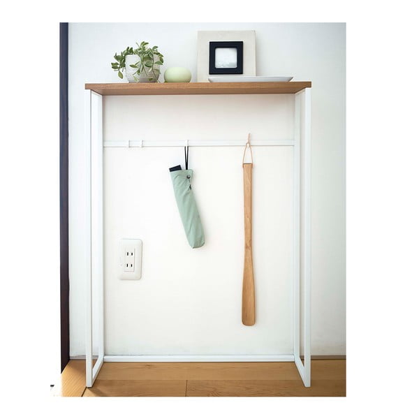 Bijeli/svjetlo smeđi pomoćni stol 18.5x60 cm Tower – YAMAZAKI-image-2