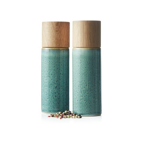 Zeleni keramički komplet mlinova za papar i sol 2 kom Gastro Green – Bitz-image-3
