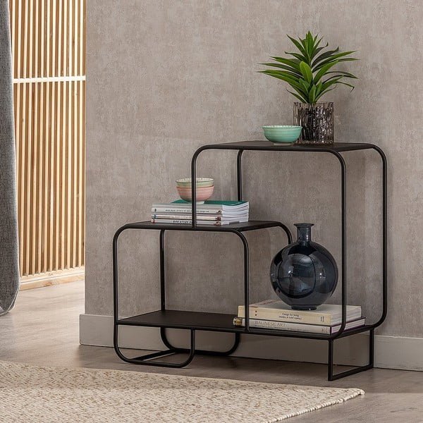 Crni metalni regal 72x68 cm Sleco – Ixia-image-2