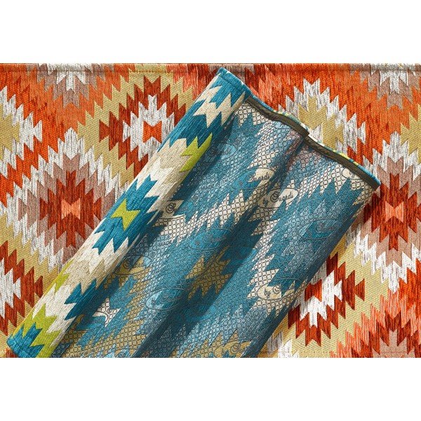 Zelena/plava periva staza 55x190 cm Avana Oasi – Floorita-image-2