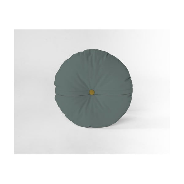Okrugli ukrasni jastuk s baršunastom navlakom Velvet Atelier Turquoise, ⌀ 45 cm-image-1