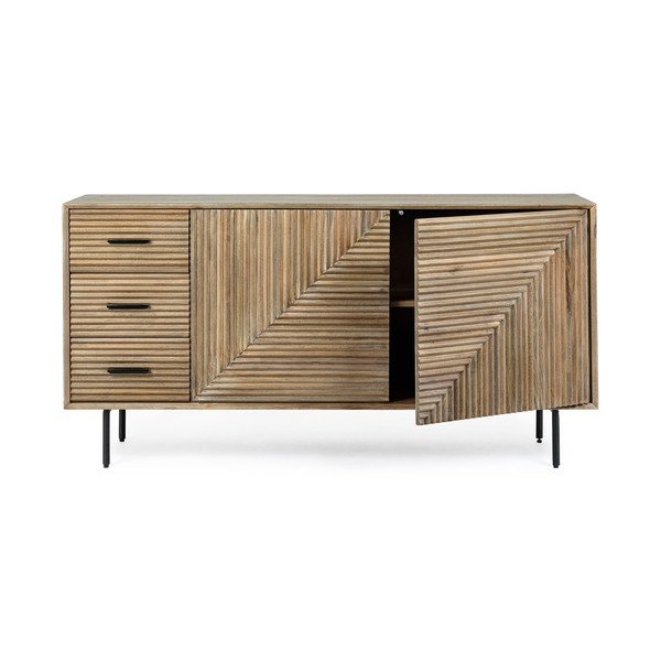 Komoda od masivnog manga u prirodnoj boji 160x83x40 cm Darsey – Bizzotto-image-4