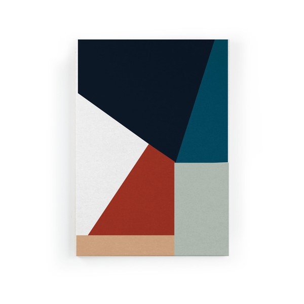 Slika na platnu Really Nice Things Geometric Blue, 50 x 70 cm