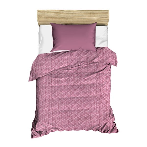 Ljubičasti prošiveni prekrivač preko kreveta Amanda, 160 x 230 cm