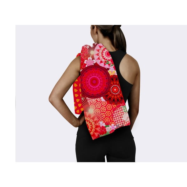 Crveni brzosušeći ručnik za plažu 50x100 cm – HIP-image-2