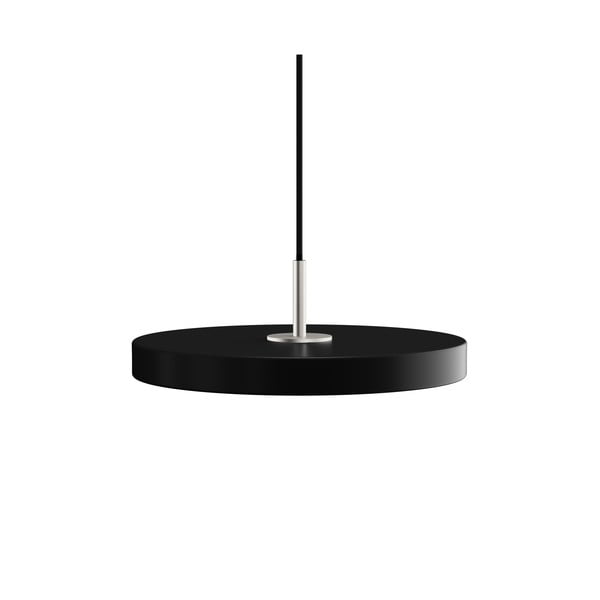 Crna LED viseća svjetiljka s mogućnosti zatamnjivanja s metalnim sjenilom ø 31 cm Asteria Plus Mini – UMAGE