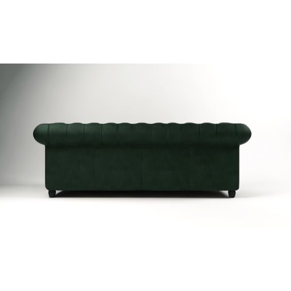 Tamno zelena baršunasta sofa 230 cm Cambridge - Ropez-image-2