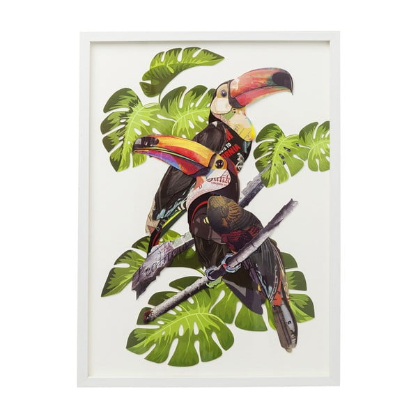 Slika Kare Design Paradise Bird Couple, 70 x 50 cm
