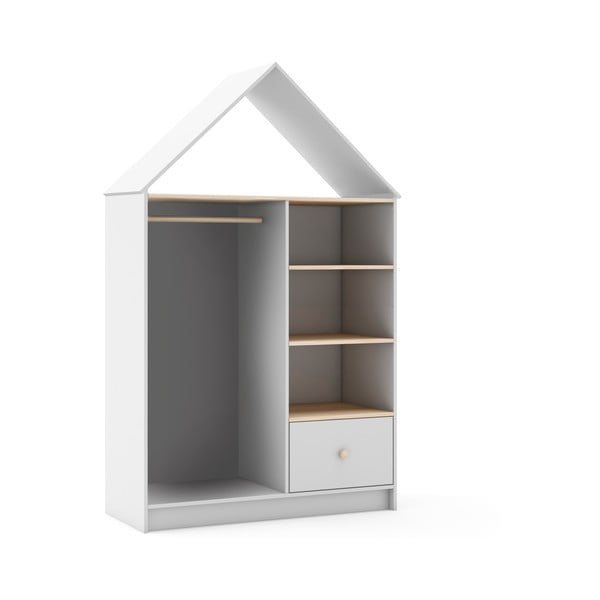 Bijeli otvoreni dječji ormar 110x180 cm Estefania - Marckeric-image-2